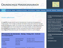Tablet Screenshot of grundschule-herzogenaurach.de